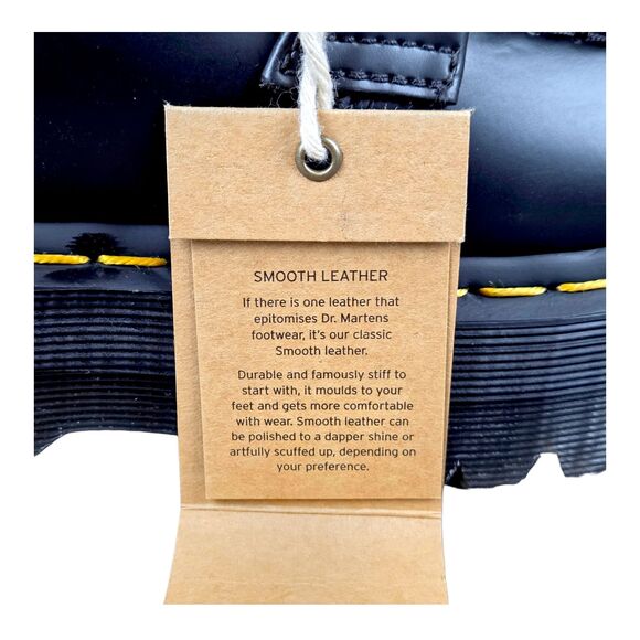 Dr. Martens Adrian Quad Platform Black Leather Tassel Loafer Women\'s Sz 5 NEW main image 4